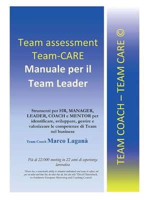 cover image of Team Assessment Team-CARE--Manuale per Team Leader